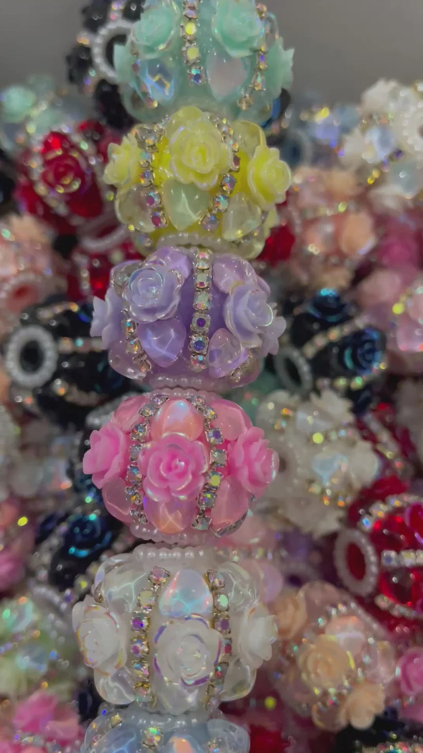 Fancy Beads Flower beads Rhinestone Chain Heart Pearl Spacer Beads Random Mix