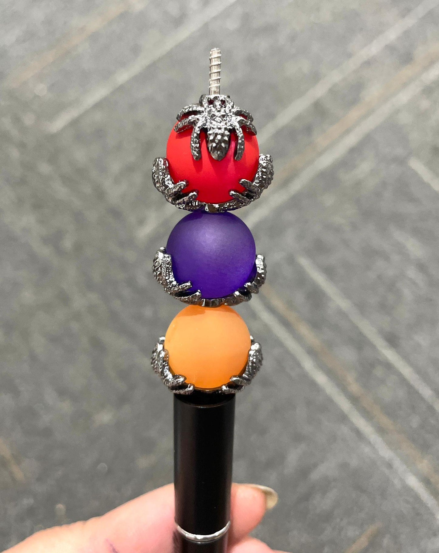 halloween bead metallic spacer spider spacer spider bead cap, random mix color