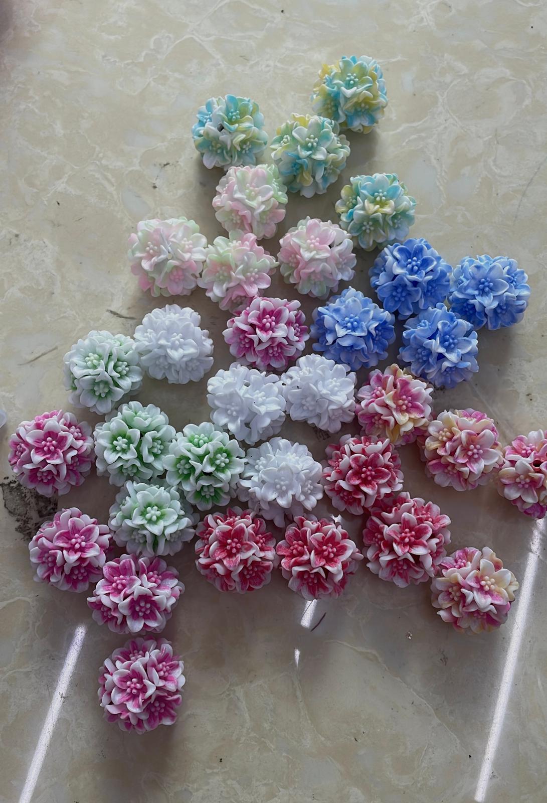 soft flower coloful flower rose flower bead random mix color