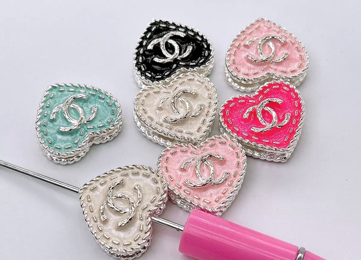 DIY beaded beadable design beads CC beads metallic CC fancy beads