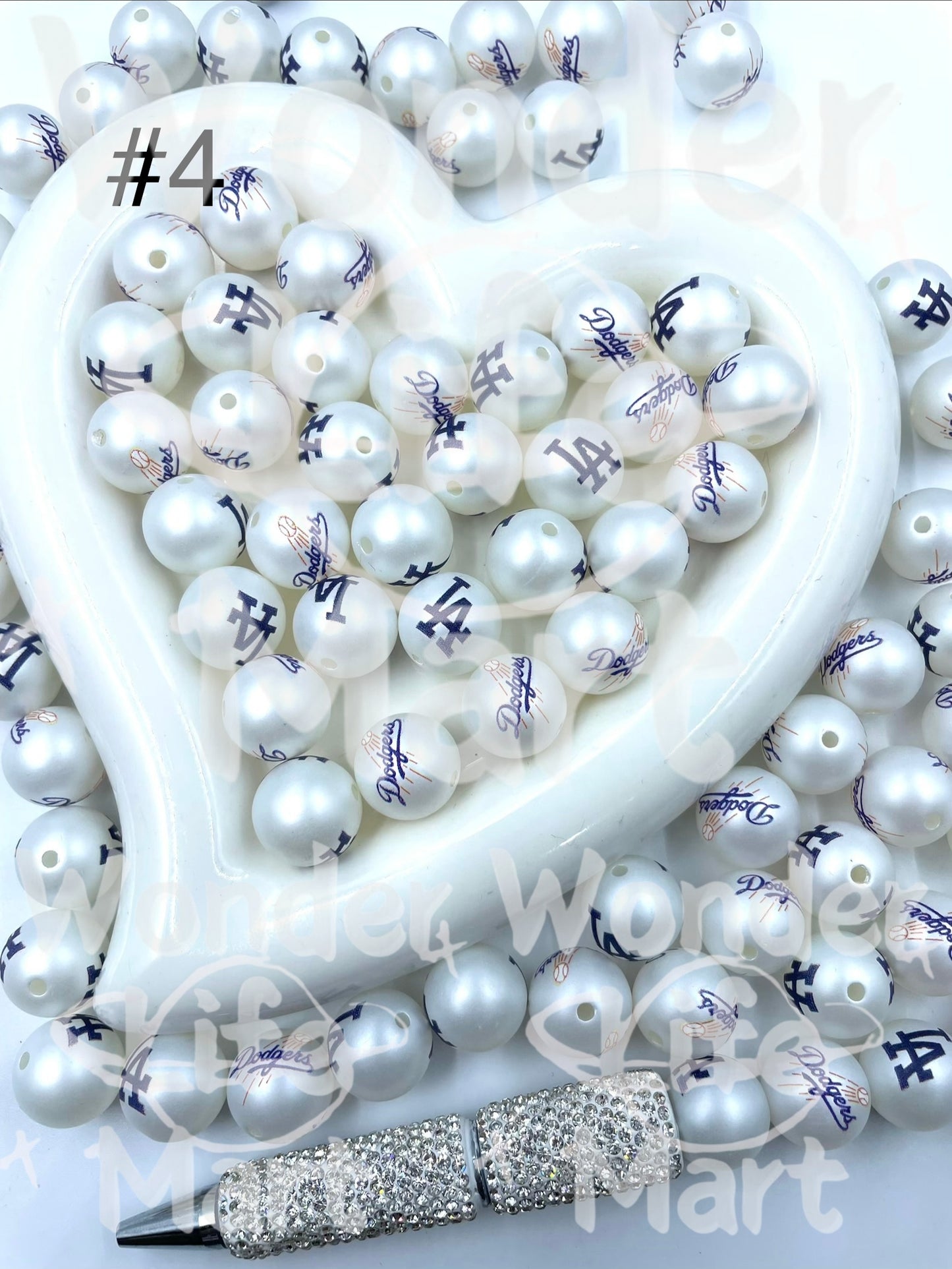 Acrylic beads Fashion trend symbol Trendy beads Brand beads logo Beads 16mm