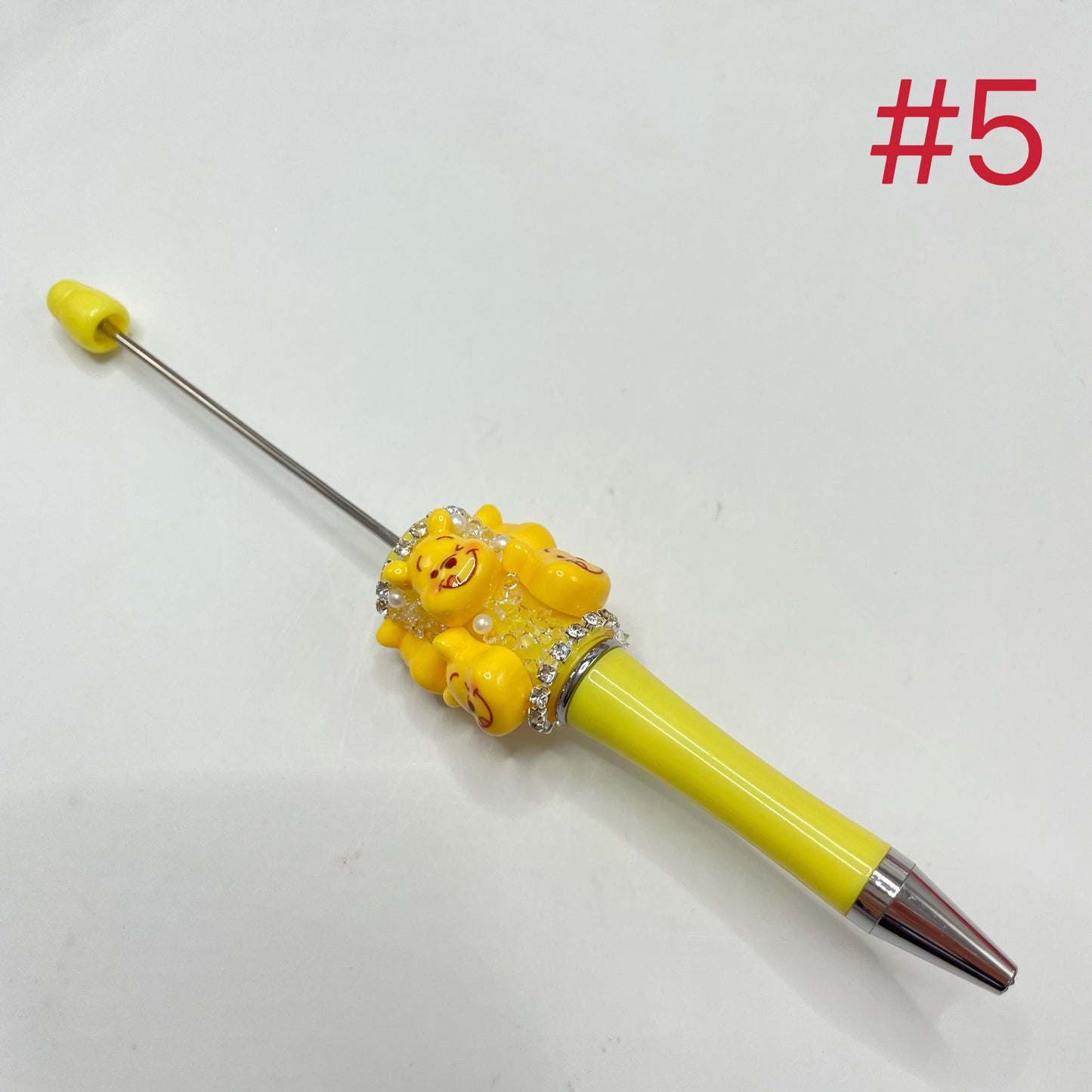 beadable pen character pen cartoon pen with winnie pooh  tiger  bear bee honey  mk,diy pen
