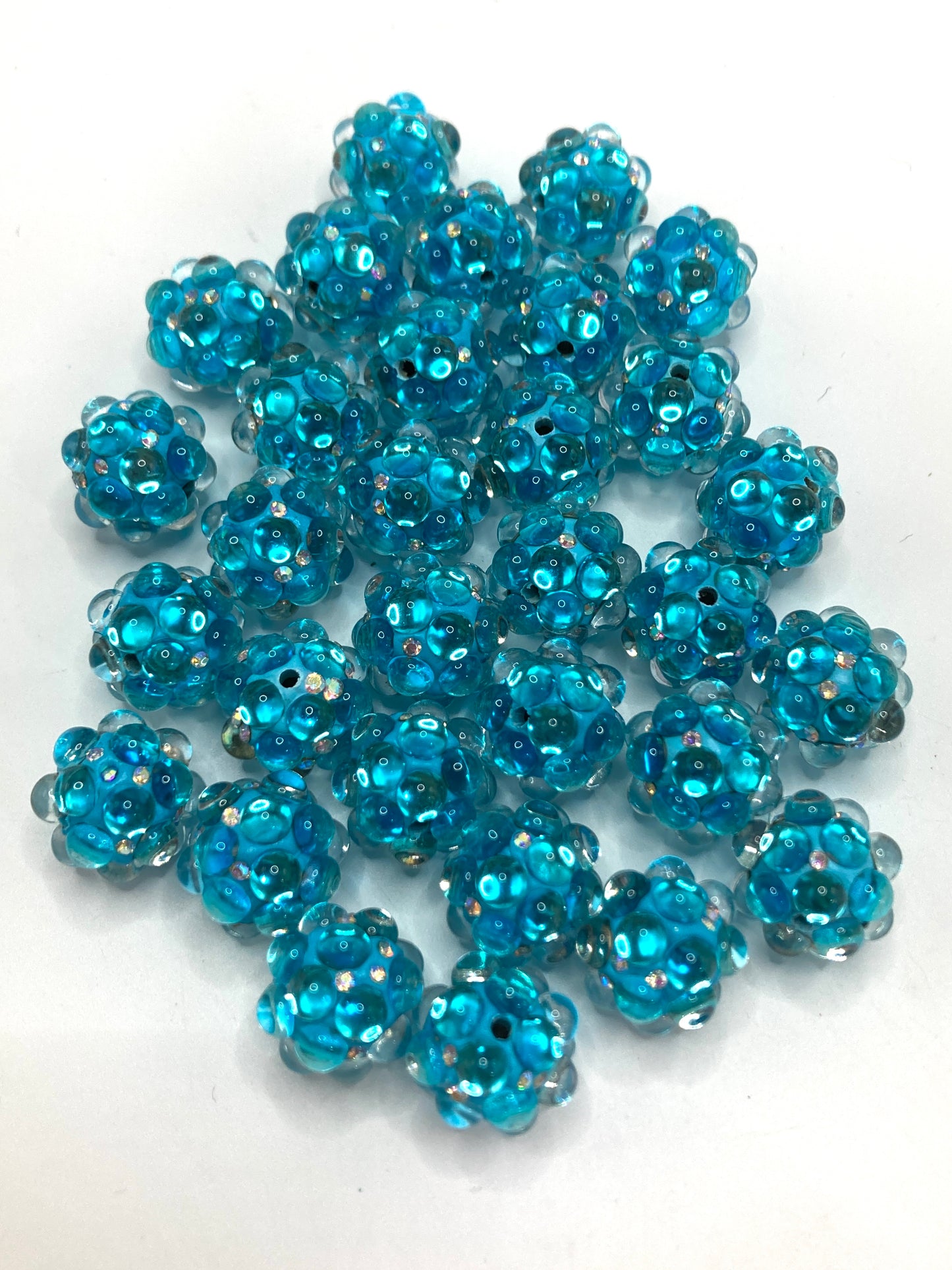 Large bubbles Rhinestone Bubble beads Colored clay beads Random Mix