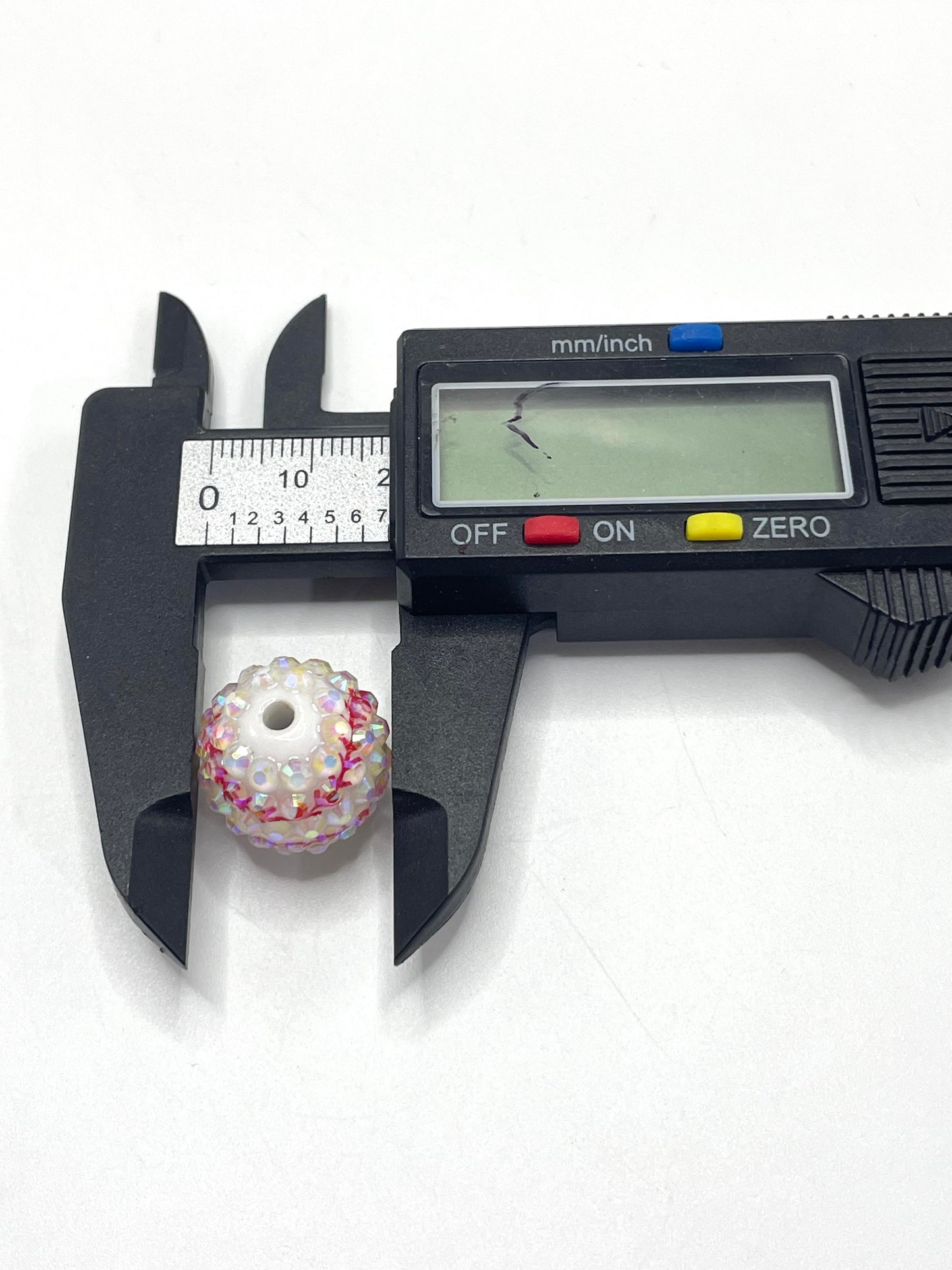 rhinestone rugby Bead 20mm-18mm Random Mix