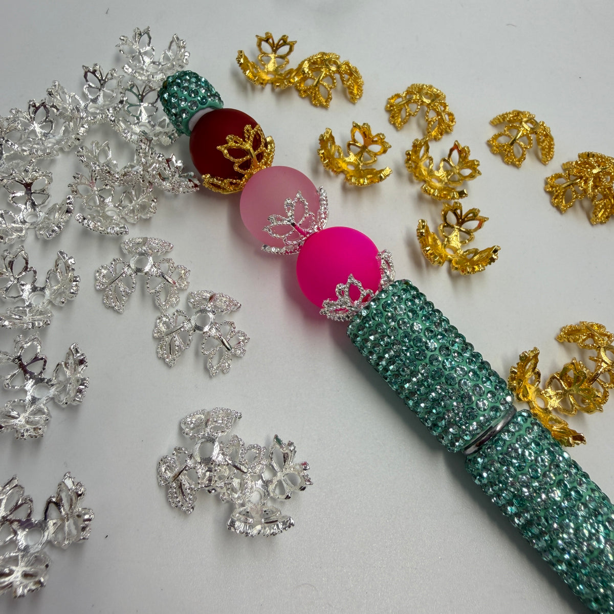 Butterfly bead cap hollow butterfly bead cap