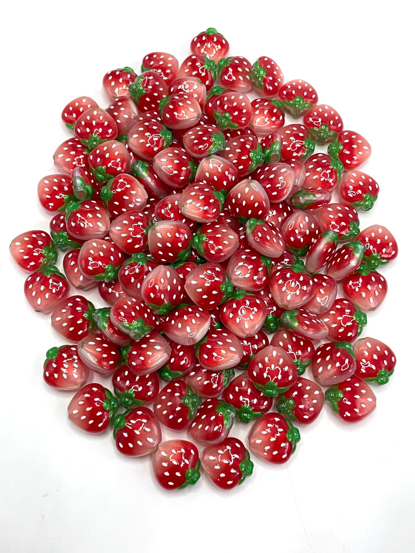 Acrylic beads Strawberry beads Strawberry beads 18mm