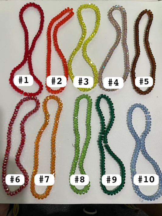 Rhinestone Gemstone necklace DIY pendants Colored zircon pendant