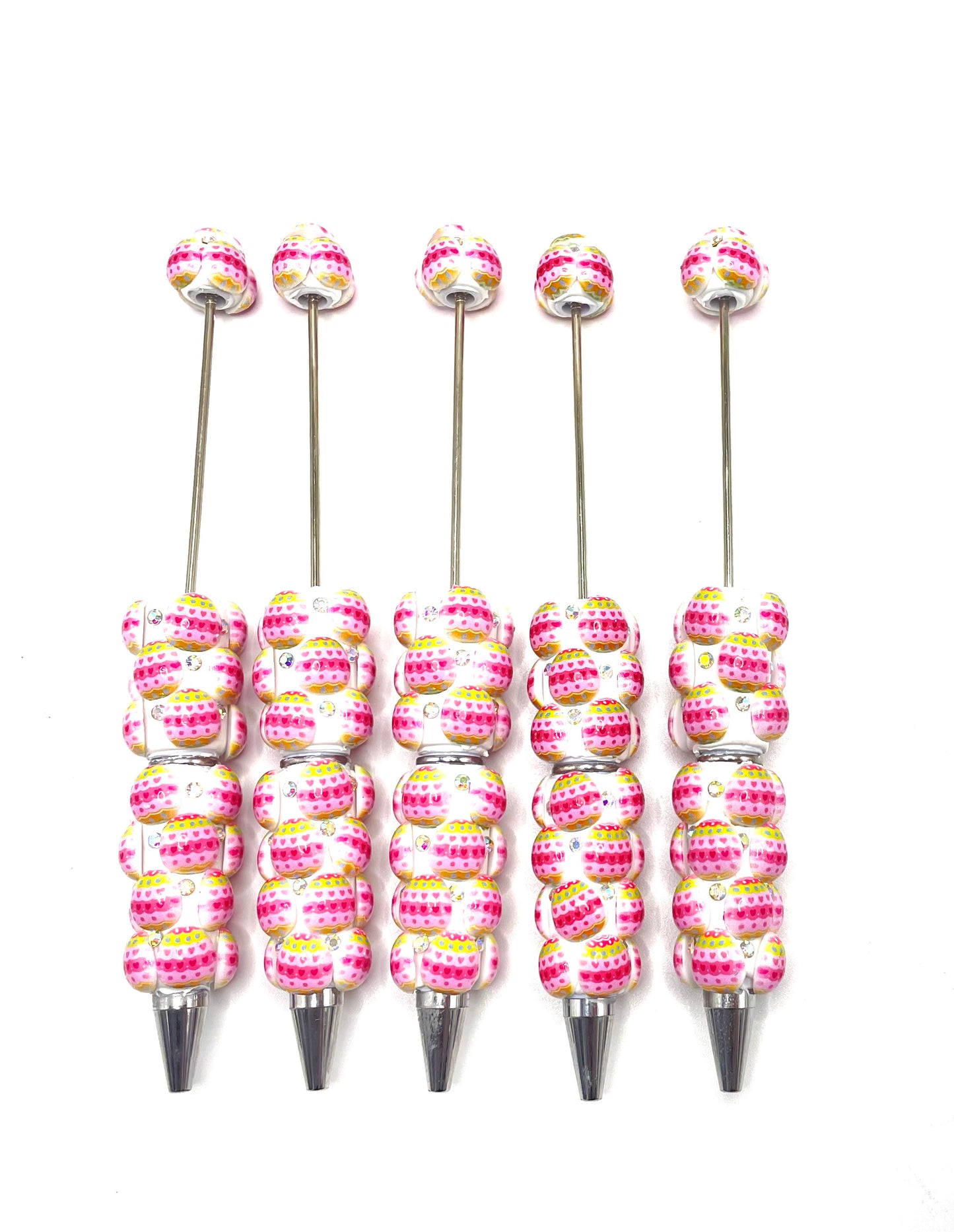 Beadable beaded Easter egg beads and pens