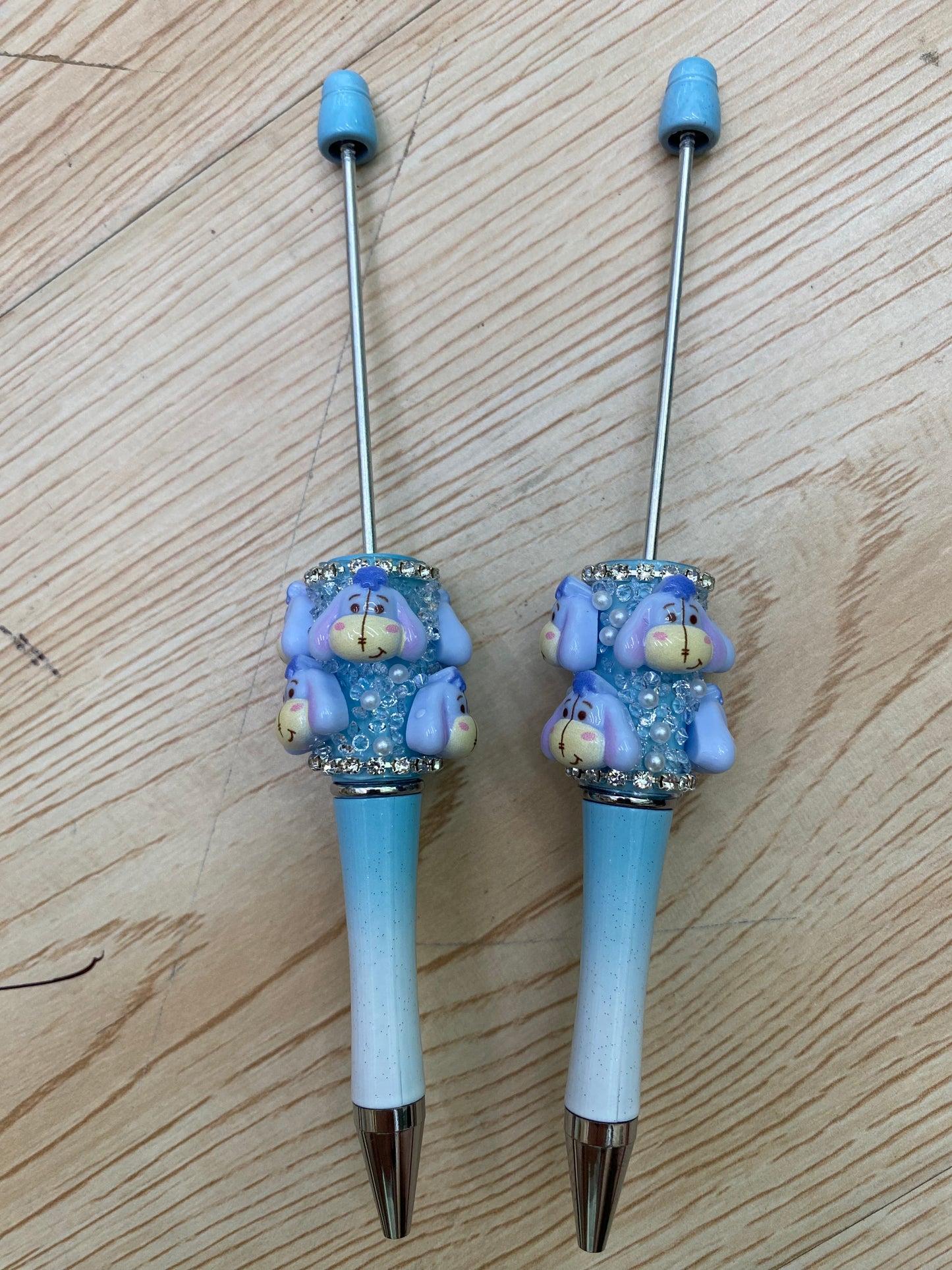 beadable pen character pen cartoon pen with winnie pooh  tiger  bear bee honey  mk,diy pen