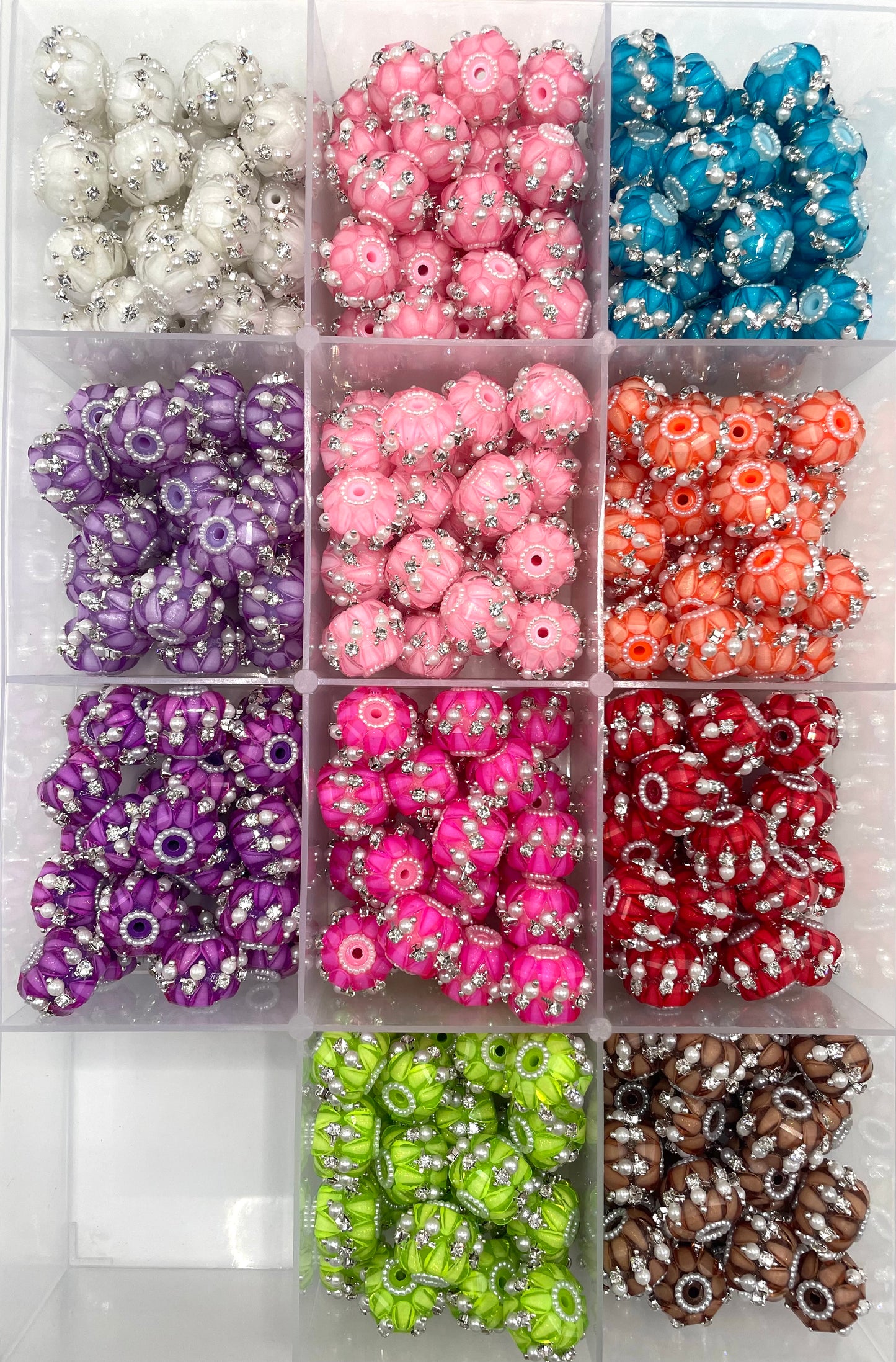 Fancy Beads The Pumpkin Master Pearl pendant Acrylic beads 18mm Random Mix