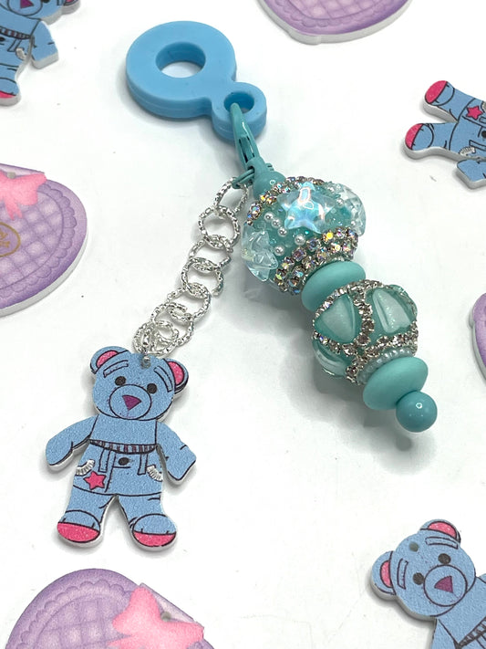 Pendant Heart piece Pendant Little Bear Pendant Earrings Hanging piece
