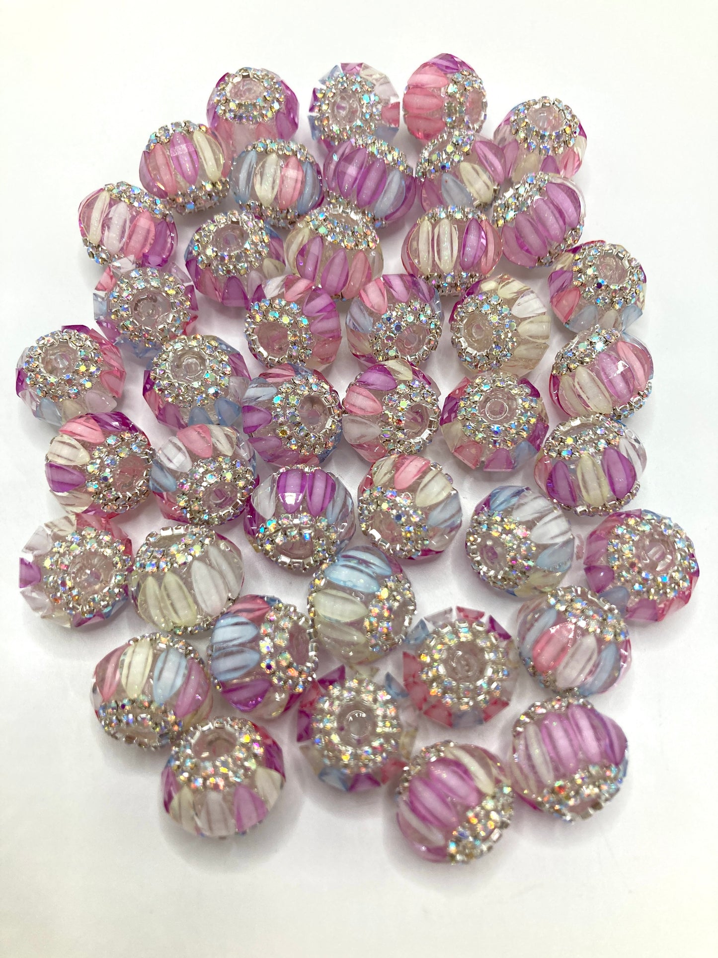 Acrylic beads Pumpkin beads Glued-color pumpkin beads Chain