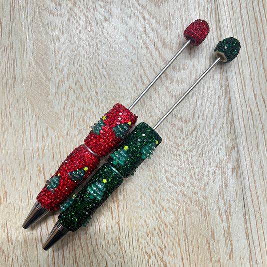 rhinestone pen chrismas pen Xmas pen Christmas tree