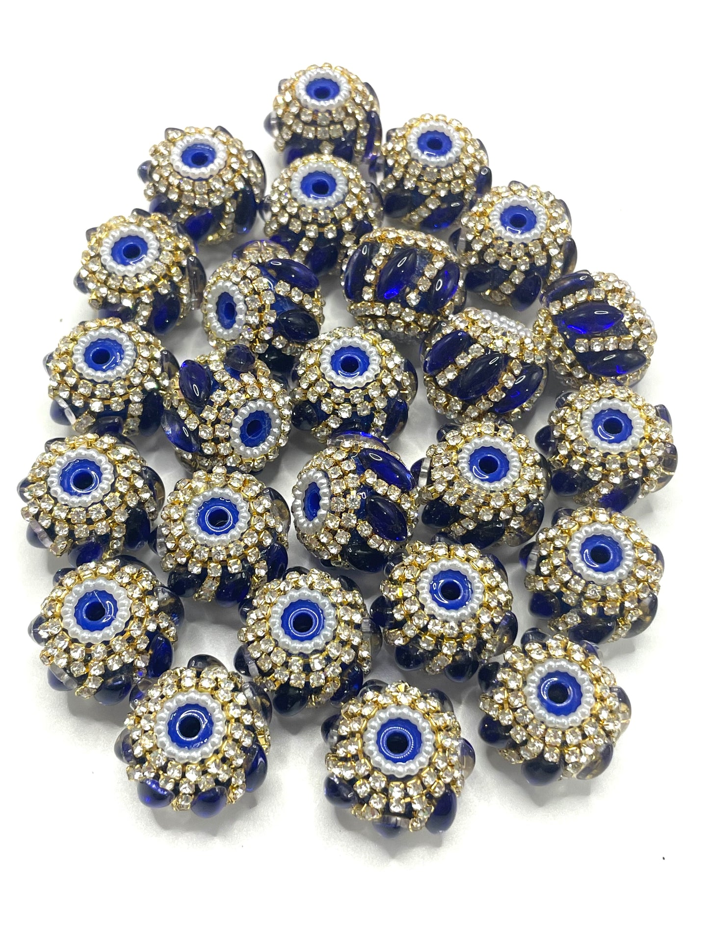 Fancy Beads Chain Pearl gasket Golden Chain mirror 20mm Random Mix