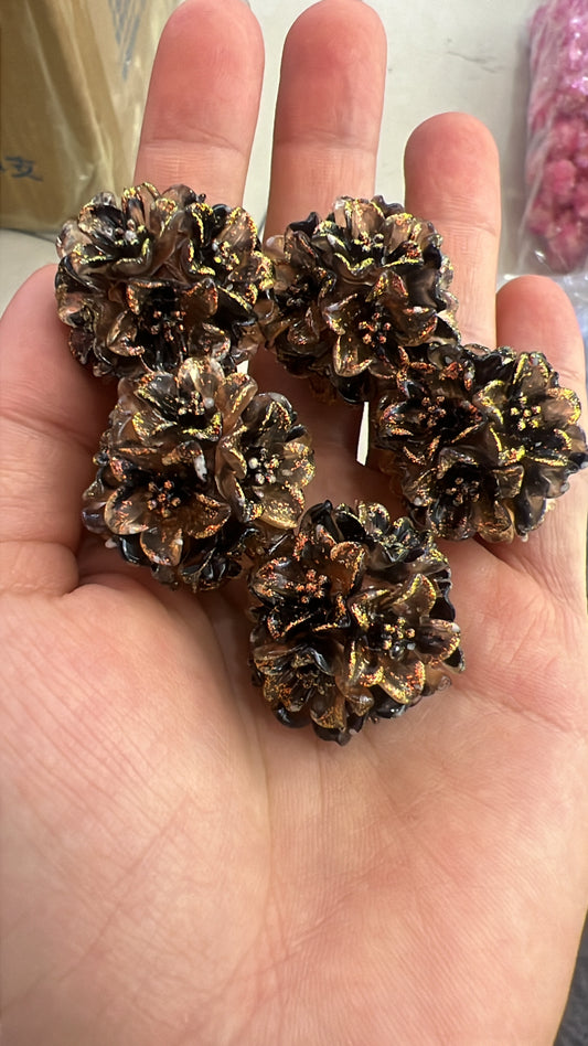 flower beads.  5 Patel flower beads