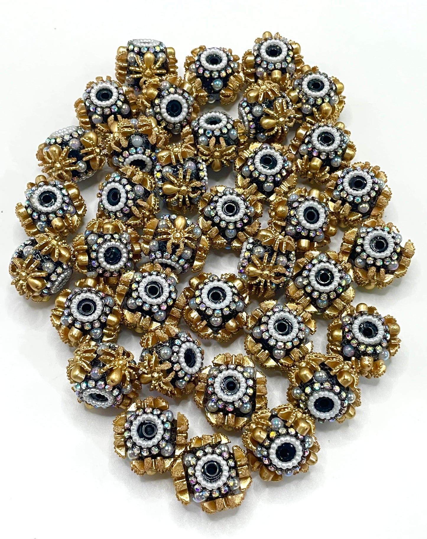 Fancy Beads Halloween Series Spider Beads Pearl gasket spacer Acrylic beads 18mm Random Mix
