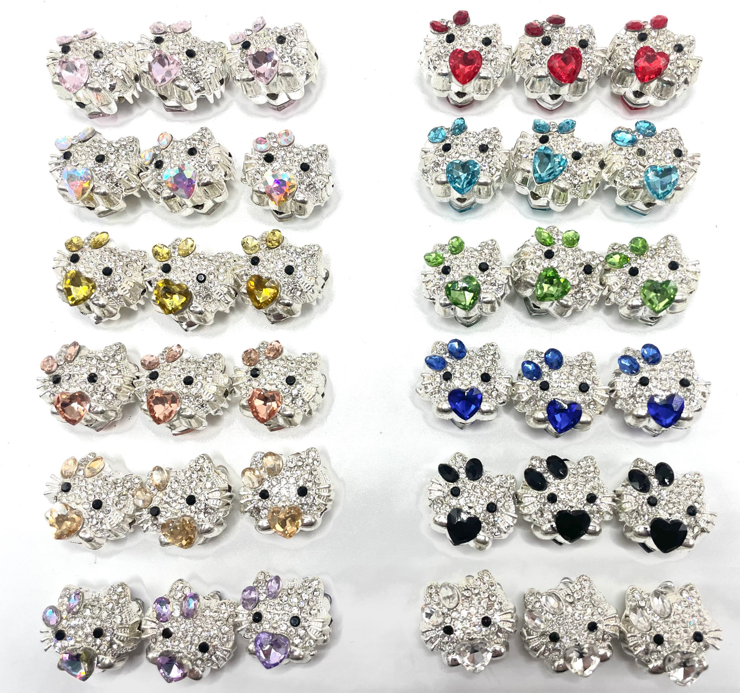 beaded beadable metal metallic fancy HK beads ornaments with heat shap crystal stoneand  rhinestone and decor by rhinestone,random mix