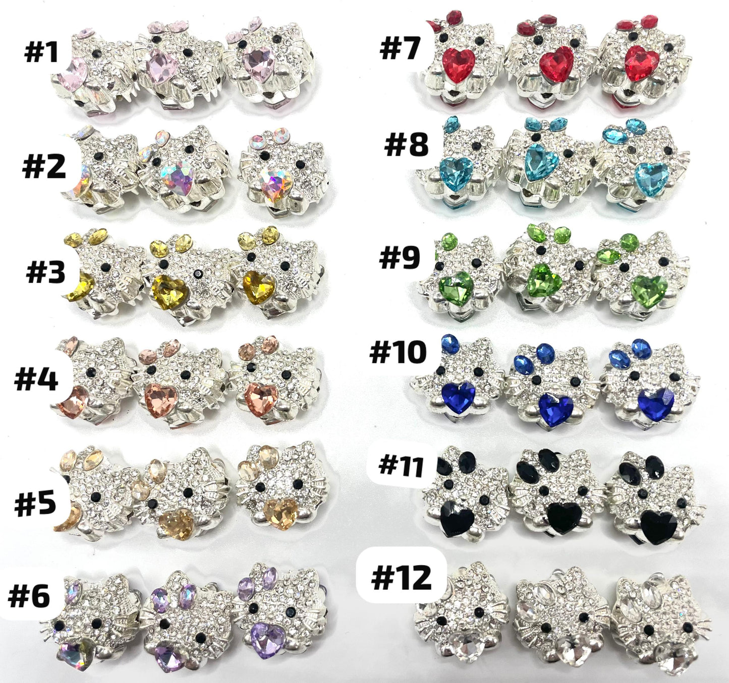 beaded beadable metal metallic fancy HK beads ornaments with heat shap crystal stoneand  rhinestone and decor by rhinestone,random mix