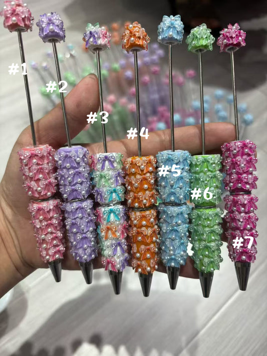 bow pen fancy bow pen with pearl