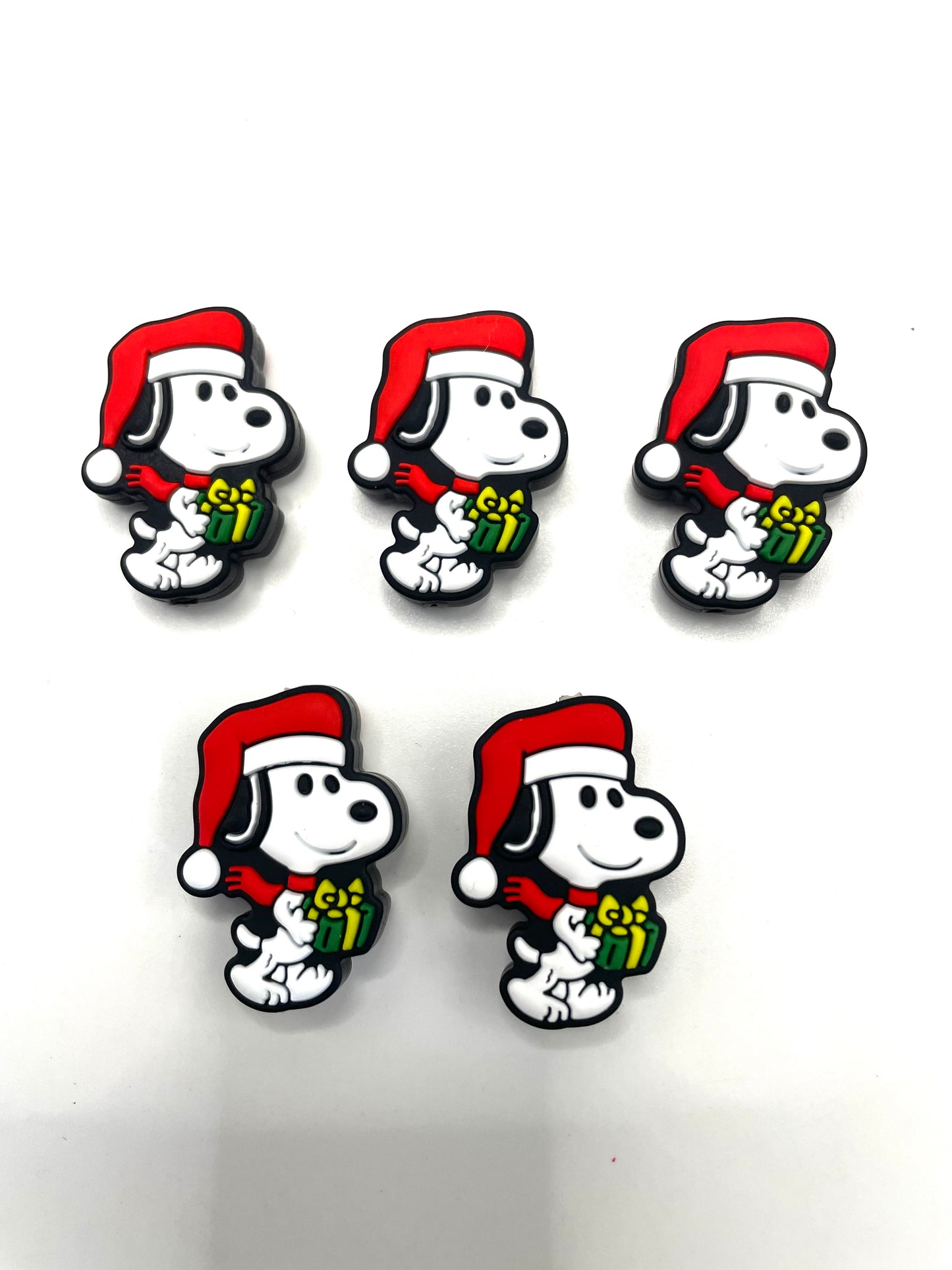 Silicone focal beads beaded beaded focal for Christmas gingerbread candy cane