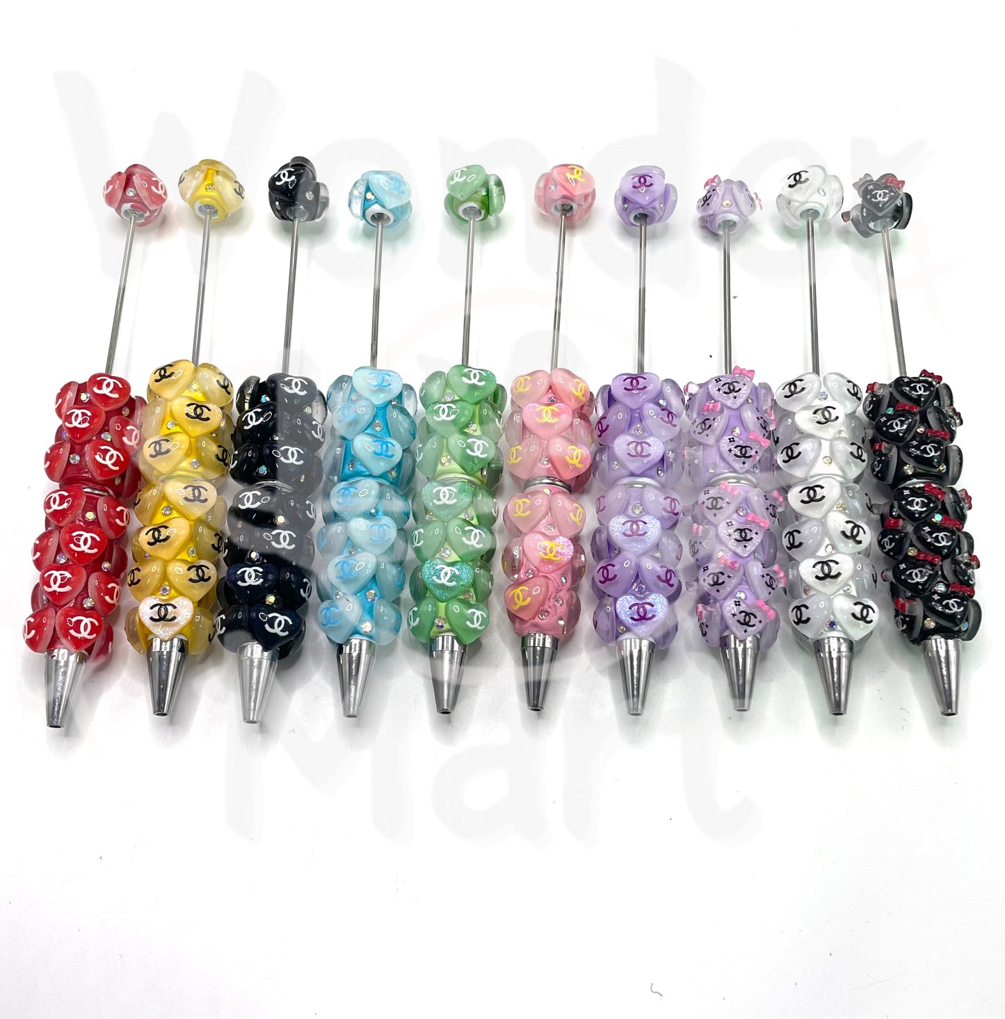 Trendy Pen Fashionable ballpoint pen Heart Clay heart pen