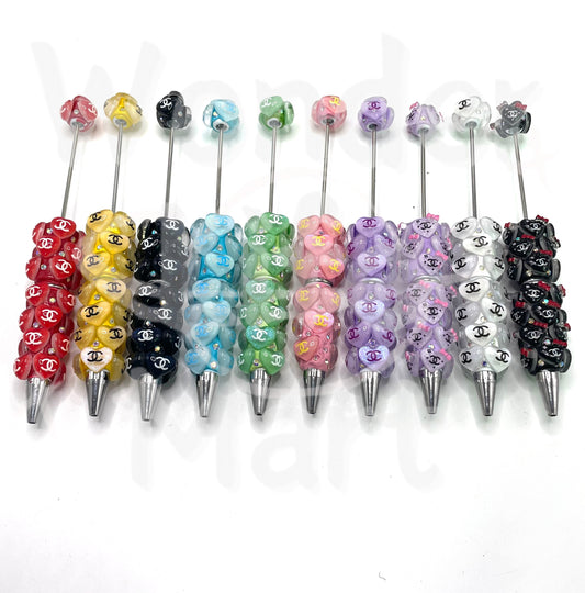 Trendy Pen Fashionable ballpoint pen Heart Clay heart pen