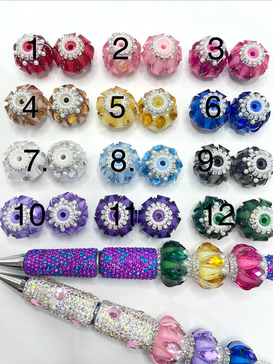 Diy beaded beadable Lantern beads acrylic