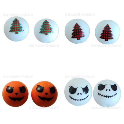 Halloween silicone beads Christmas beads DIY beads,15mm