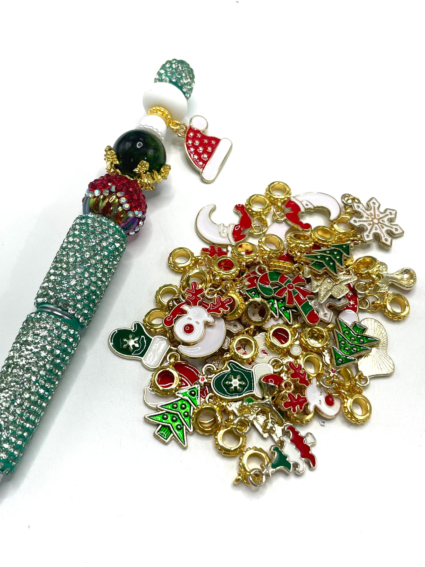 charm Christmas pendant DIY decorative item Metal pendants Random Mix