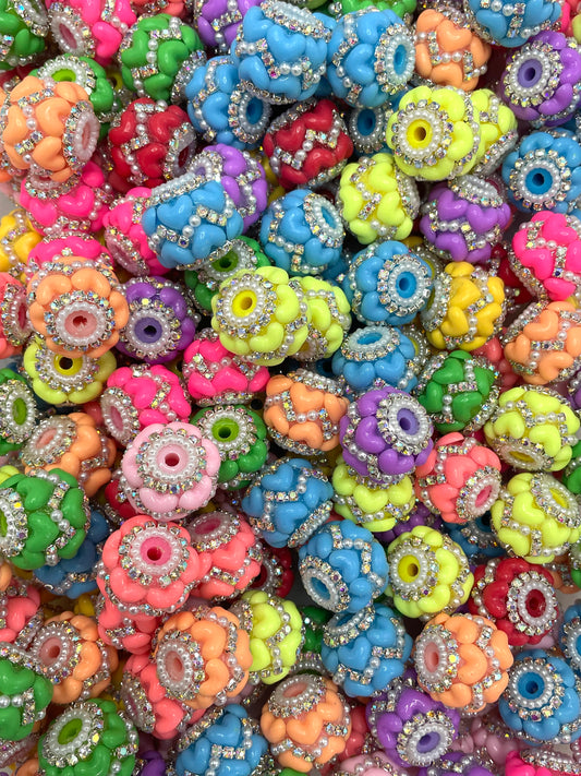 Fancy Beads Heart Chain Pearl Bubble Pearl gasket Random Mix