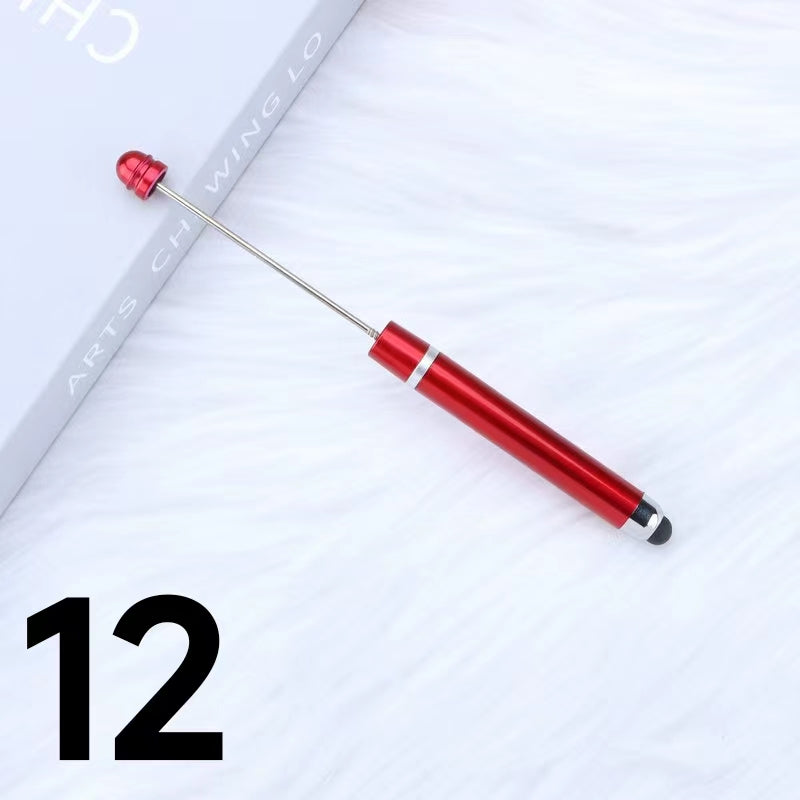 Plastic Stylus Beadable Pen (Touchable and Writable) Multi-color Option