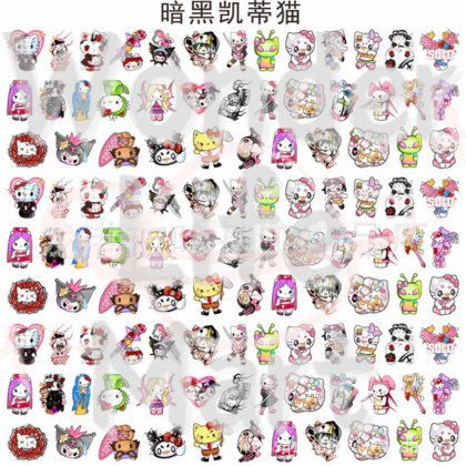 shake tiny acrylic Classic cartoon double through 2cm acrylic sheet DIY cartoon Random Mix