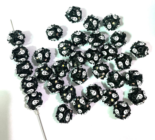 clay base bead halloween diy beads with ghost beads