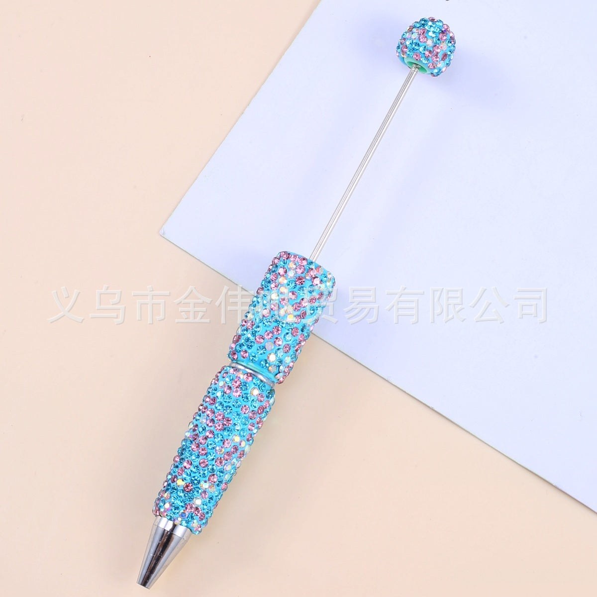 Diy rhinestone beaded beadable pen  ,Random MiX