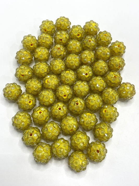 jelly beads Acrylic beads 3D rhinestone beads Transparency jelly 19mm