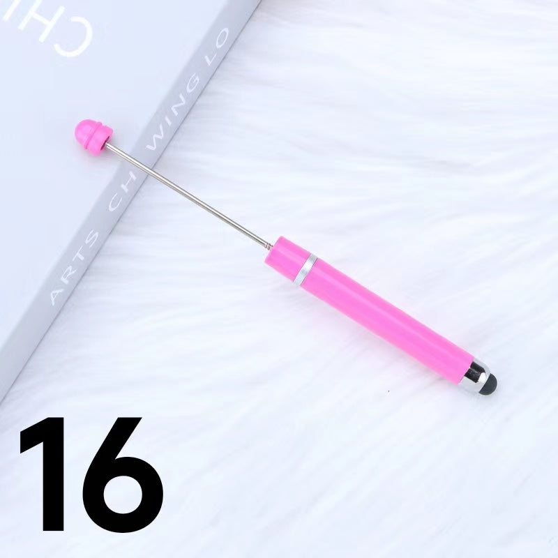 Plastic Stylus Beadable Pen (Touchable and Writable) Multi-color Option