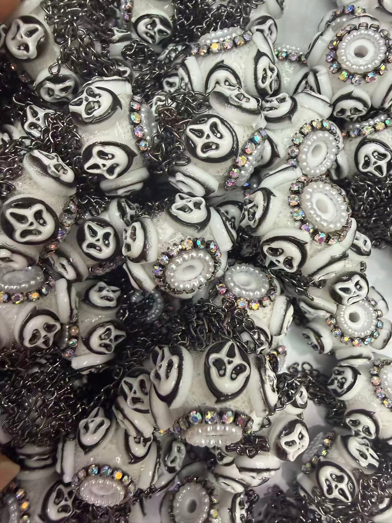 Beaded beadable fancy beads for Halloween Beetlejuice