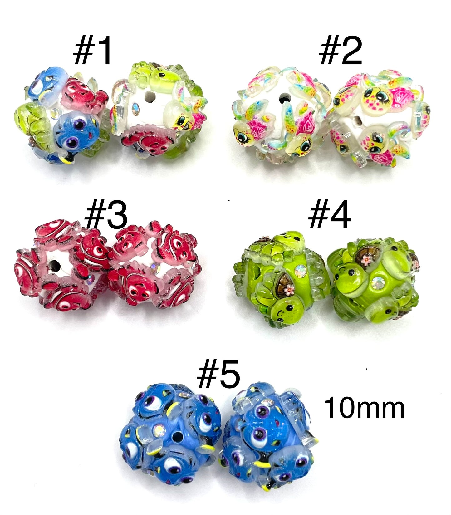 DIY beaded beadable finding Ne-m-o beads