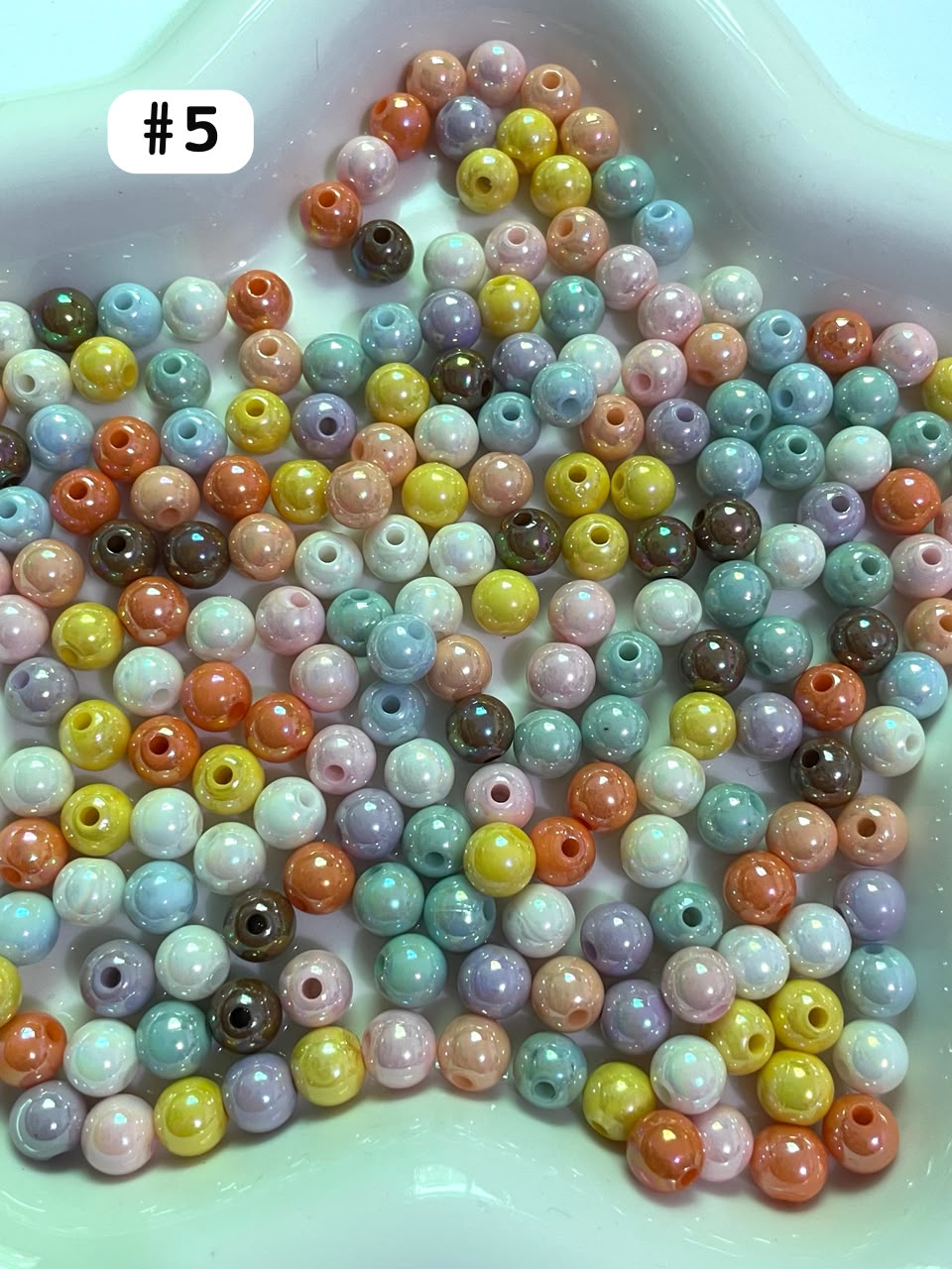 Acrylic beads Various styles and types of beads 7mm-10mm