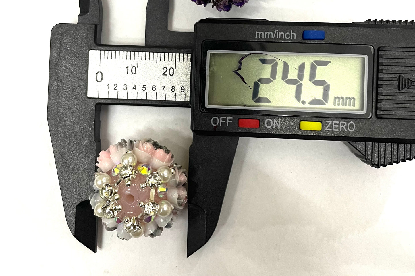 Fancy flower bead heart shape flower bead with chain radom mixed