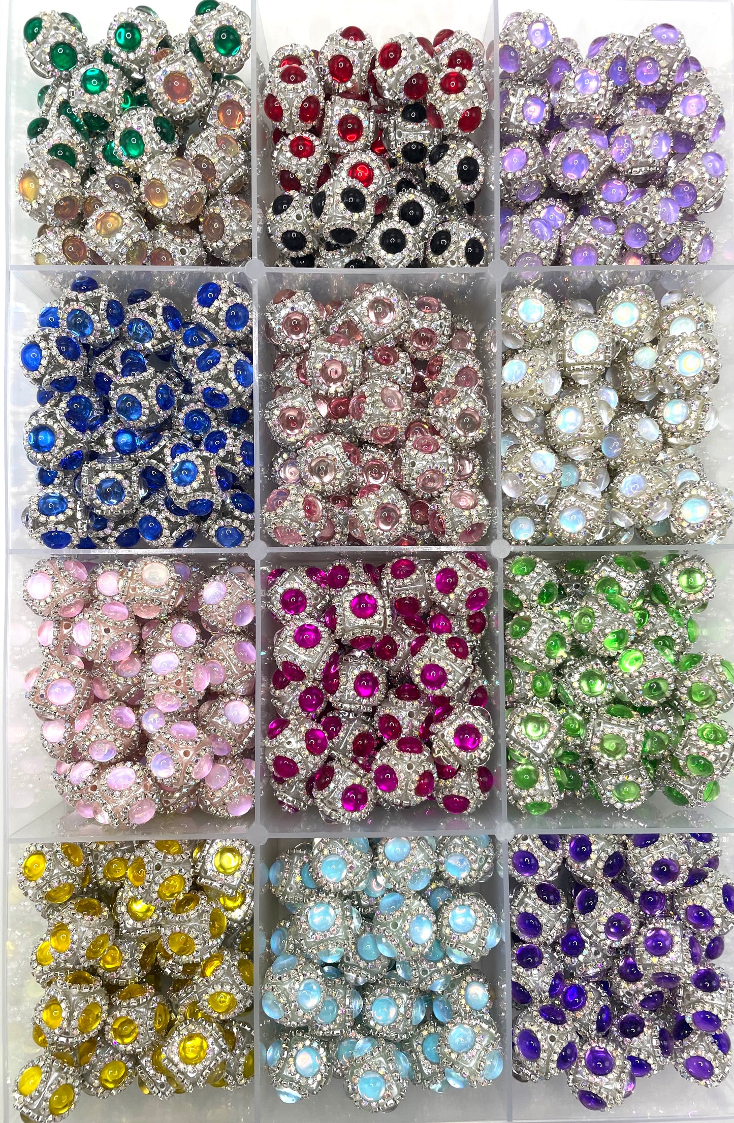 Fancy Beads Bubble Chain beads Colorful circles mirror Beads Random Mix 20mm