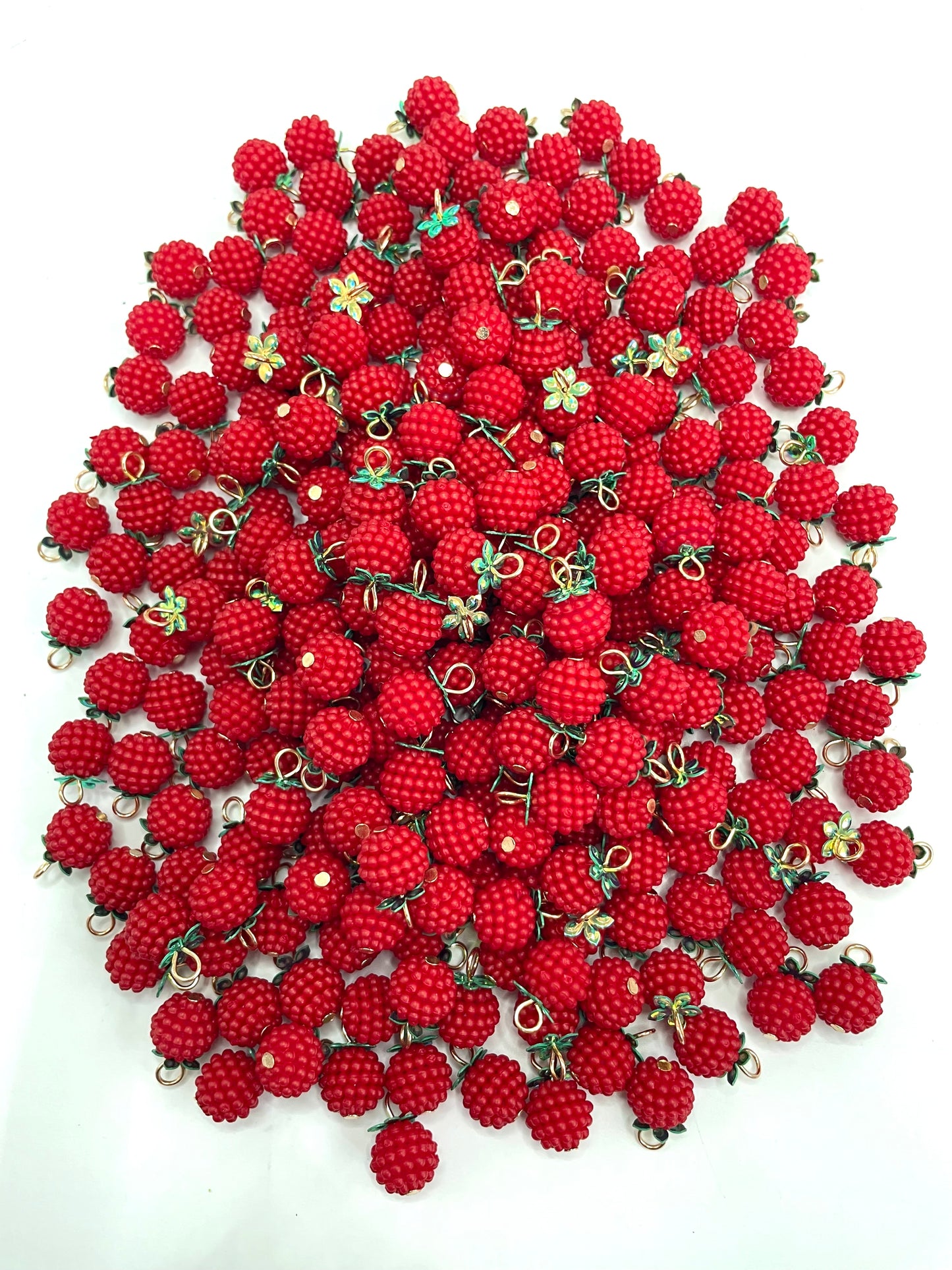 DIY decorative pendants Raspberry fruit Colored raspberry beads Pendant 10mm