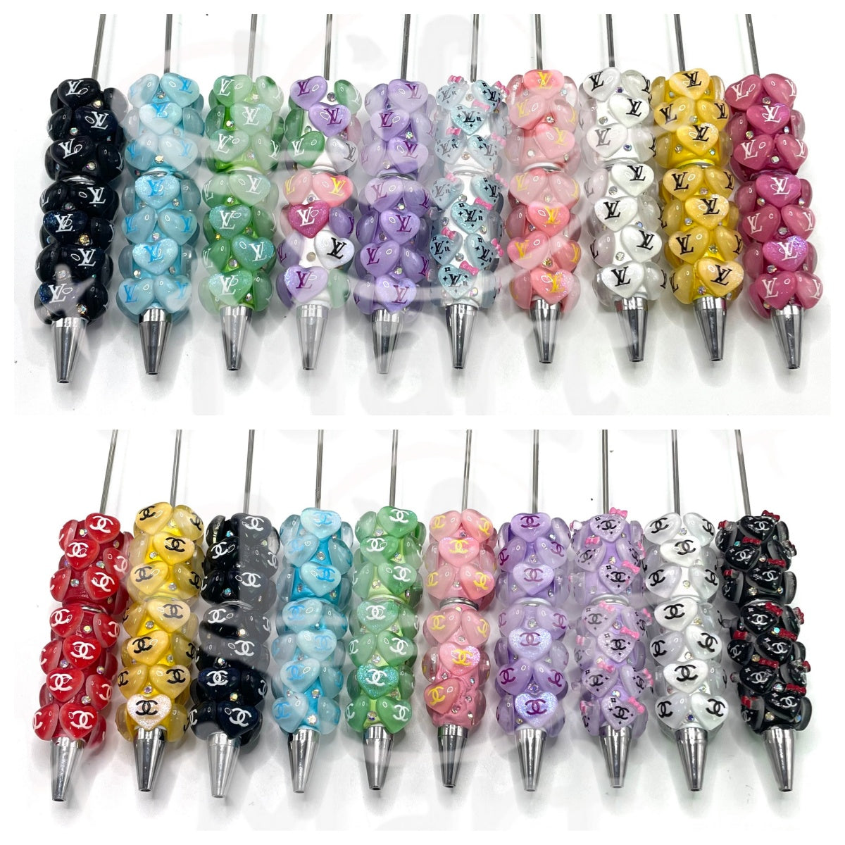 Trendy Pen Fashionable ballpoint pen Heart Clay heart pen