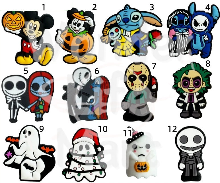 Silicone beads Halloween Series Skeleton Ghost Cartoon animation beads