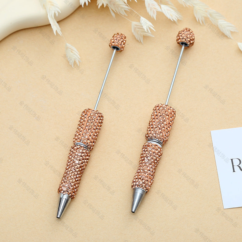 Diy rhinestone beaded beadable pen  ,Random MiX