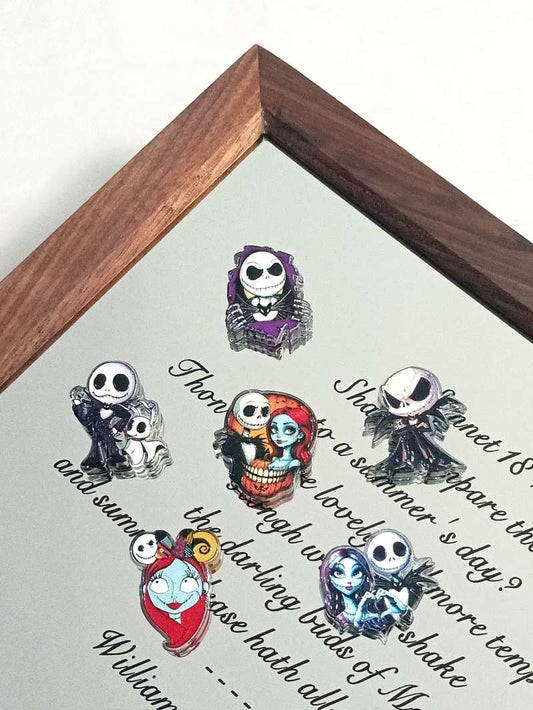 Acrylic sheet Halloween Series Skeleton Boy Can be used for beads or as a pendant Random Mix