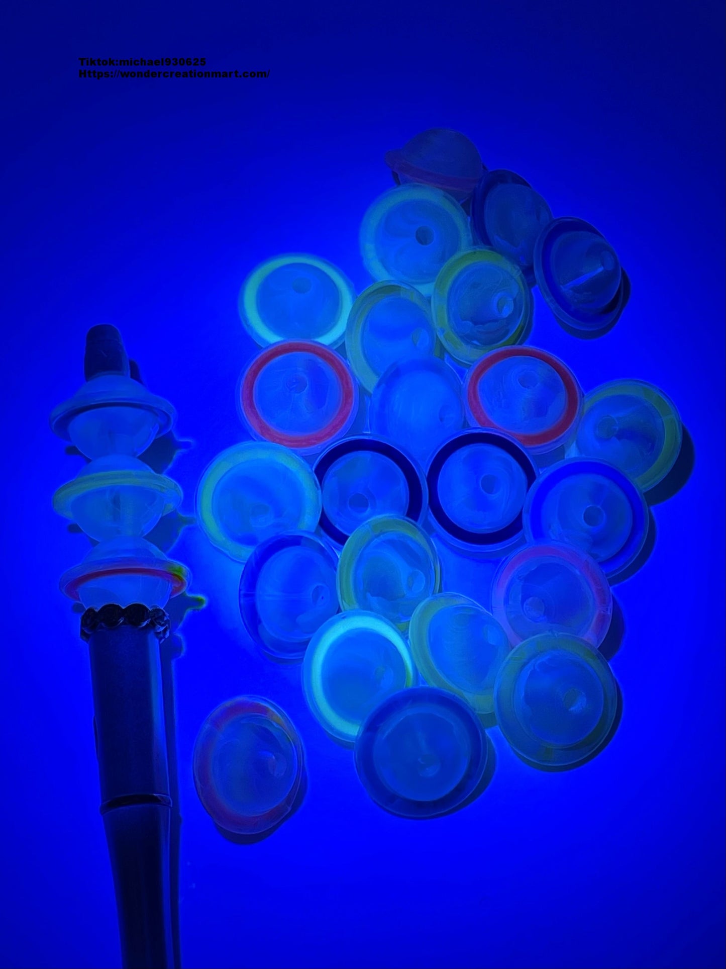 Luminous Clear Multicolor UFO Flying Saucer Acrylic Beads,Random Mix,22mm