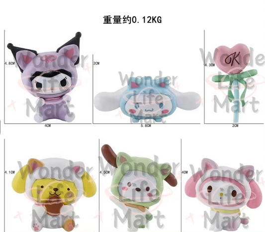 Sanri Baby Series Pen Topper and Characters (Without Hole), Random Mix