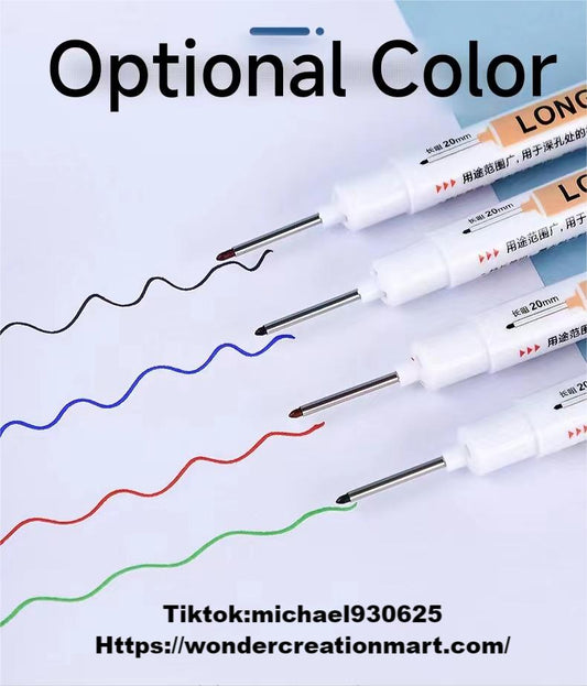 Long Nib Marker pen  (Four-Color Optional Color)