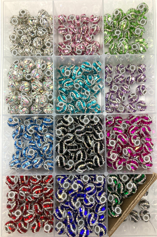 Fancy Beads Pumpkin beads Chain acrylic beads Pearl gasket beads mirror Random Mix